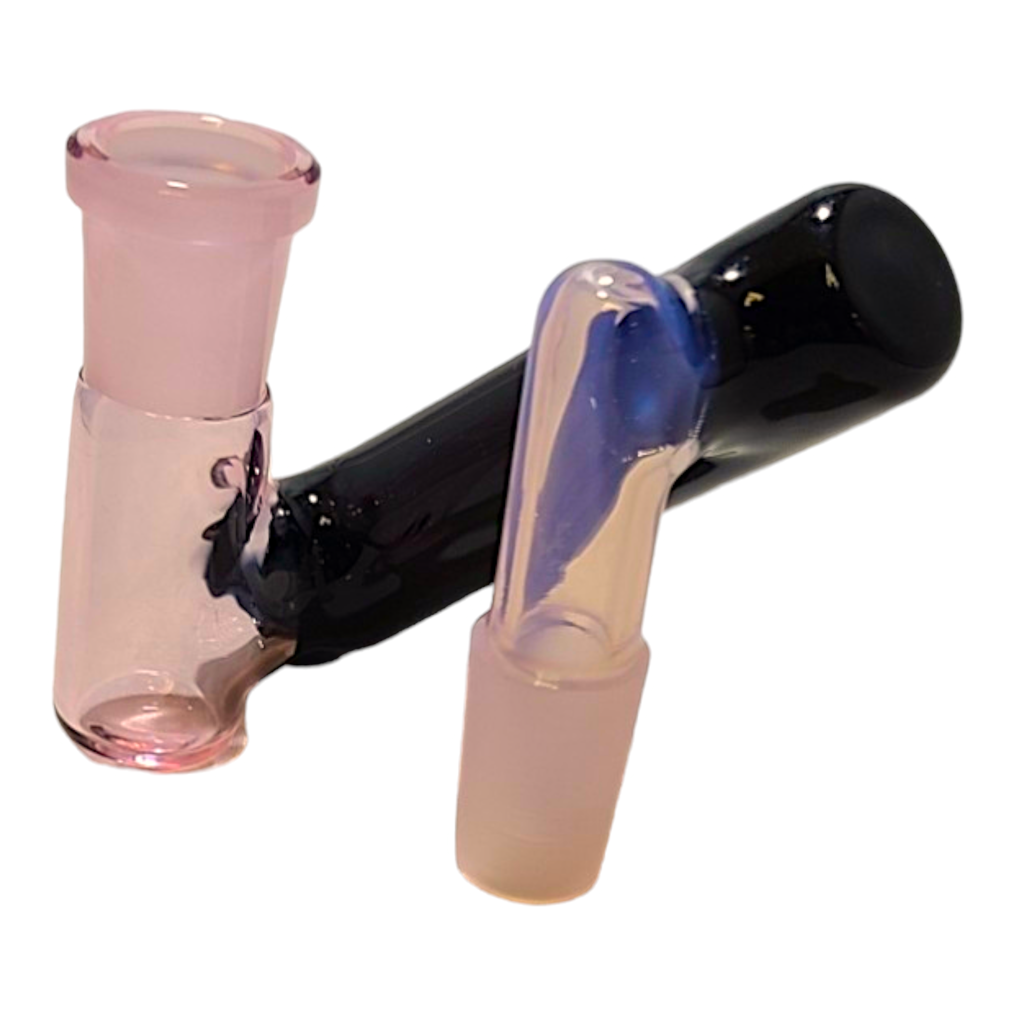 Jeremy Cassel Glass 90-Degree Adapter – Pink and Black - Image 5