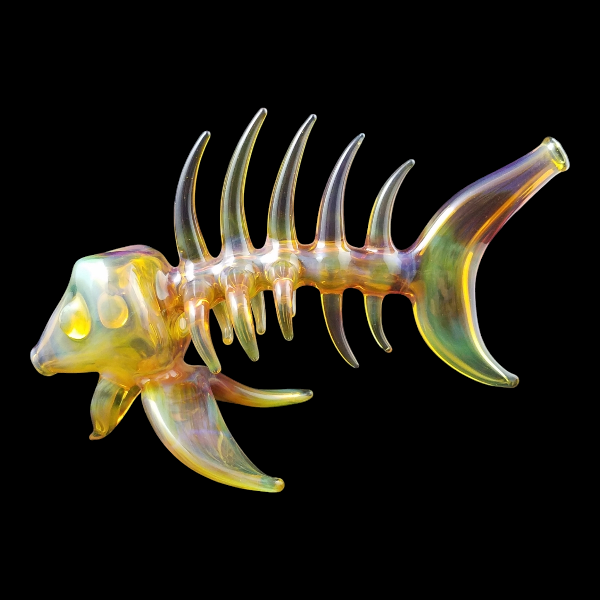 Ryan "Buck" Harris 2013 Skeleton Fish Glass Pipe - Image 9
