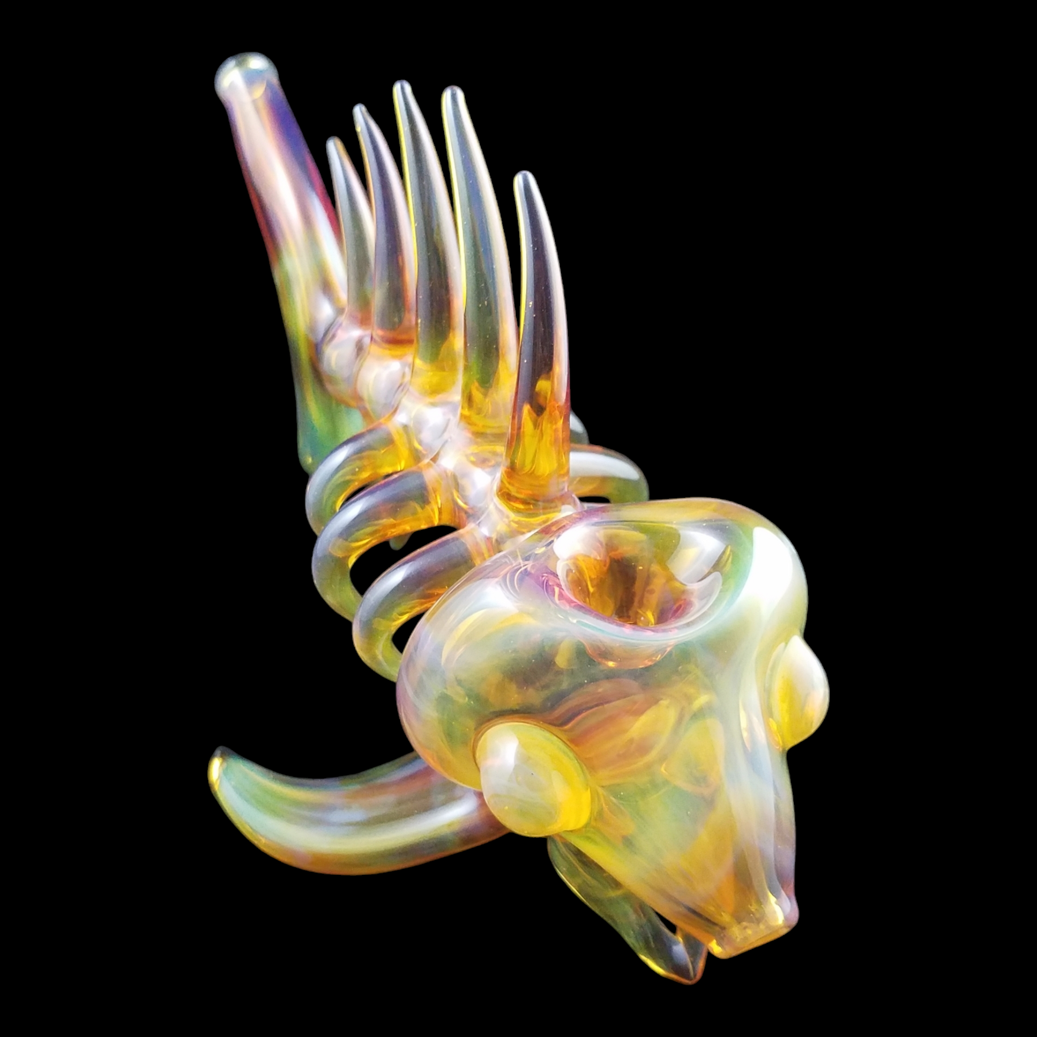 Ryan "Buck" Harris 2013 Skeleton Fish Glass Pipe - Image 8