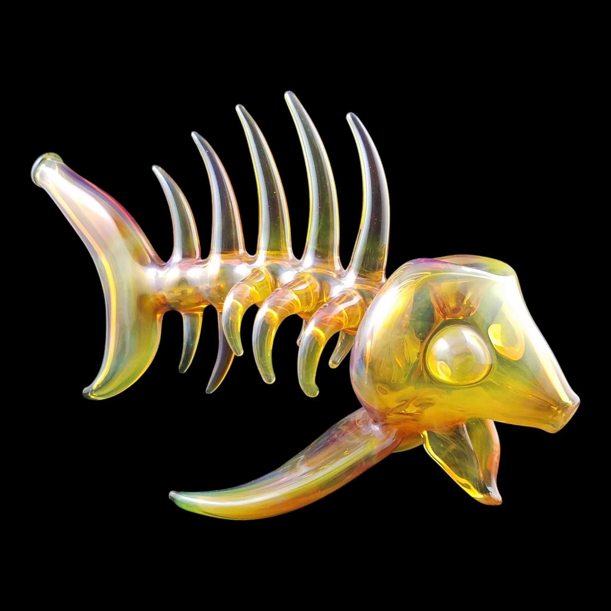 Ryan "Buck" Harris 2013 Skeleton Fish Glass Pipe - Image 2