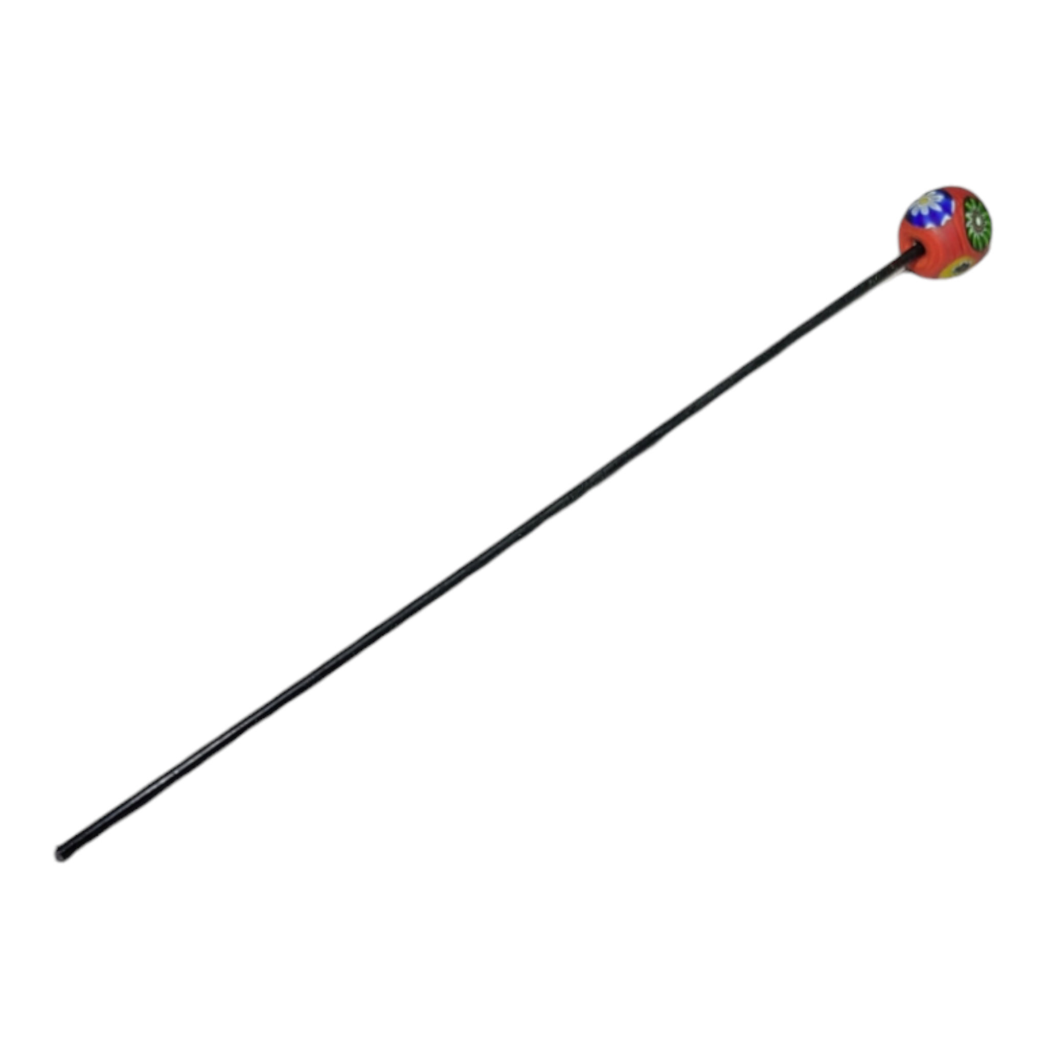 Oma & GG Pokers 6" Fimo Flower Bead Poker – Red - Image 4