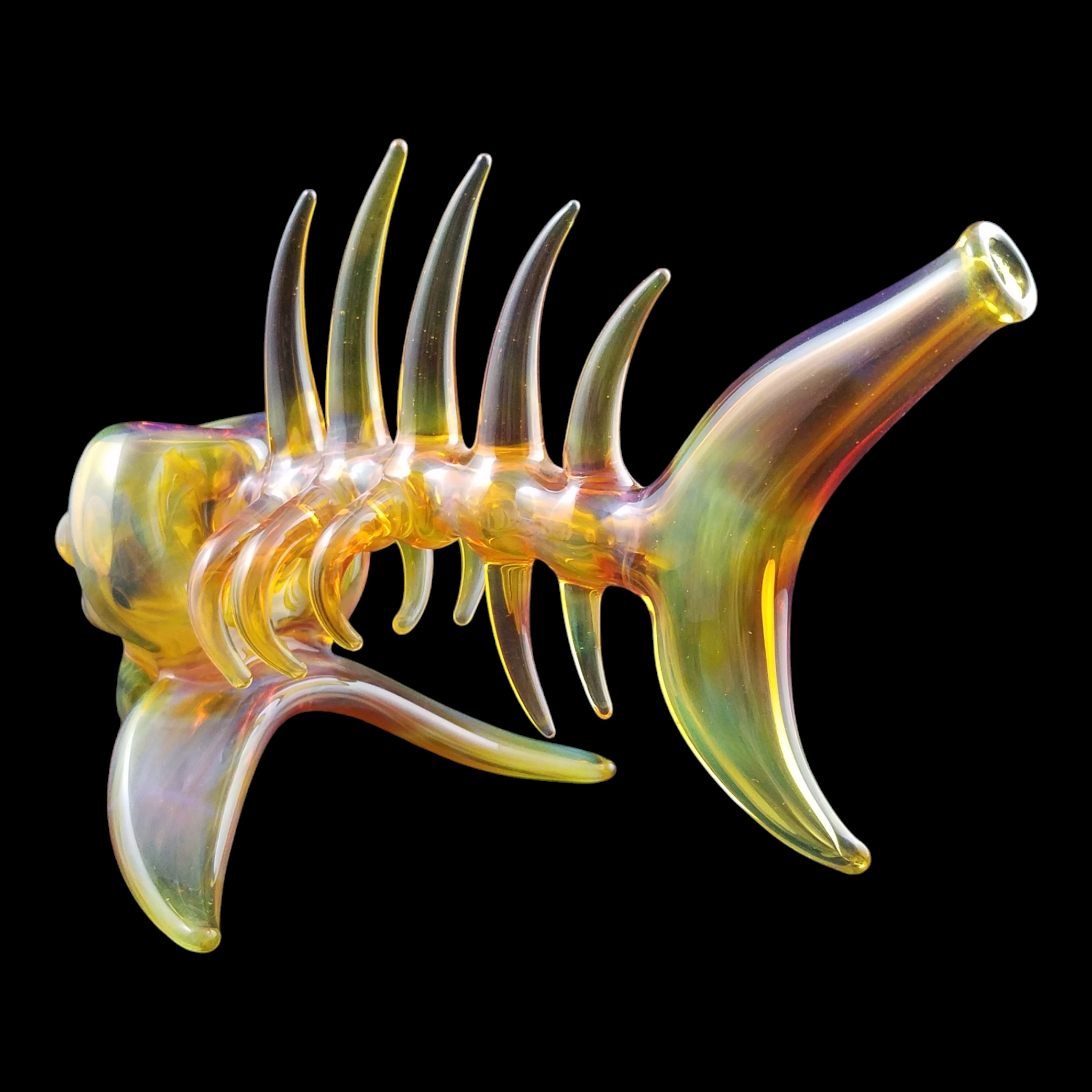 Ryan "Buck" Harris 2013 Skeleton Fish Glass Pipe - Image 11