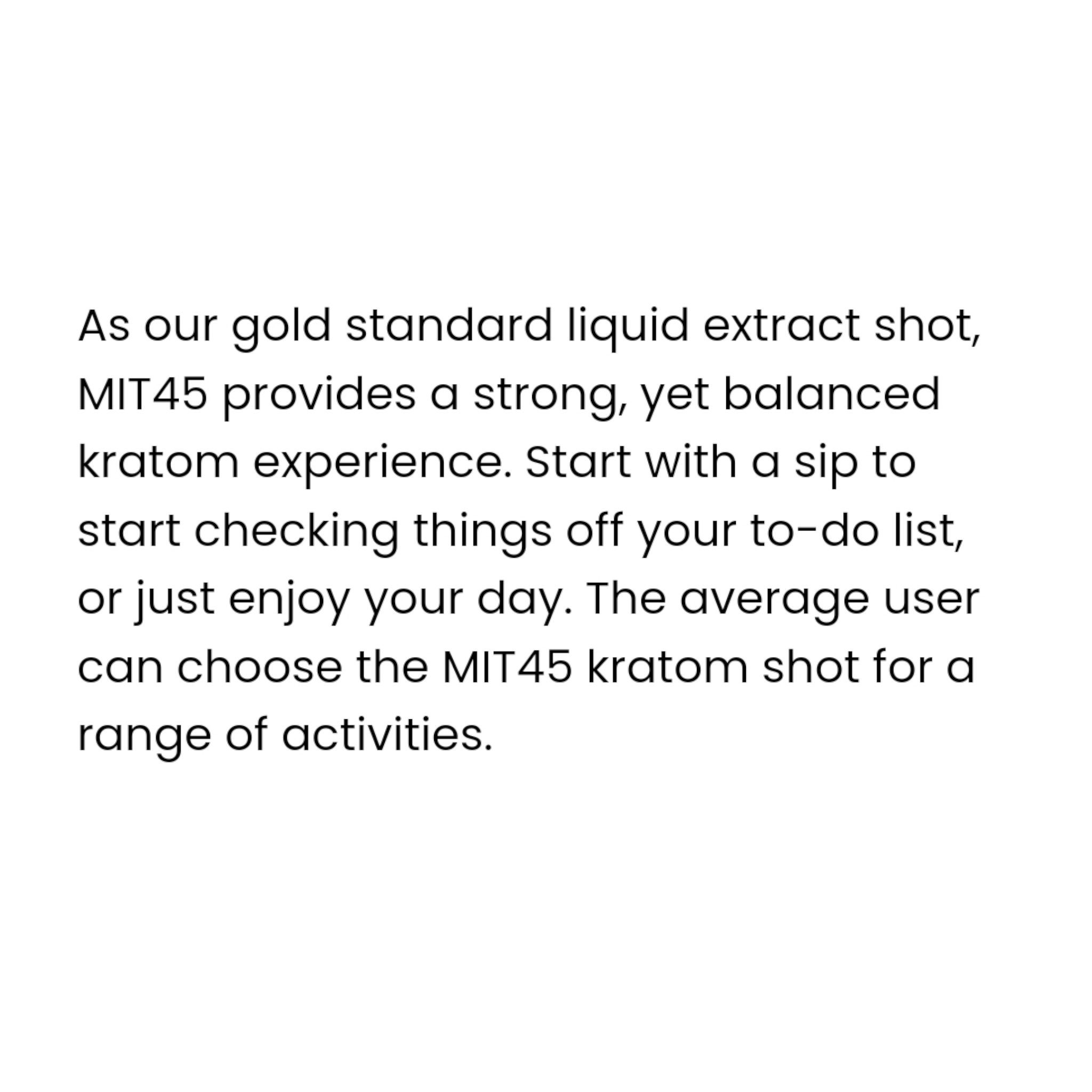 MIT45 Gold Liquid Kratom Extract Shot - Image 4