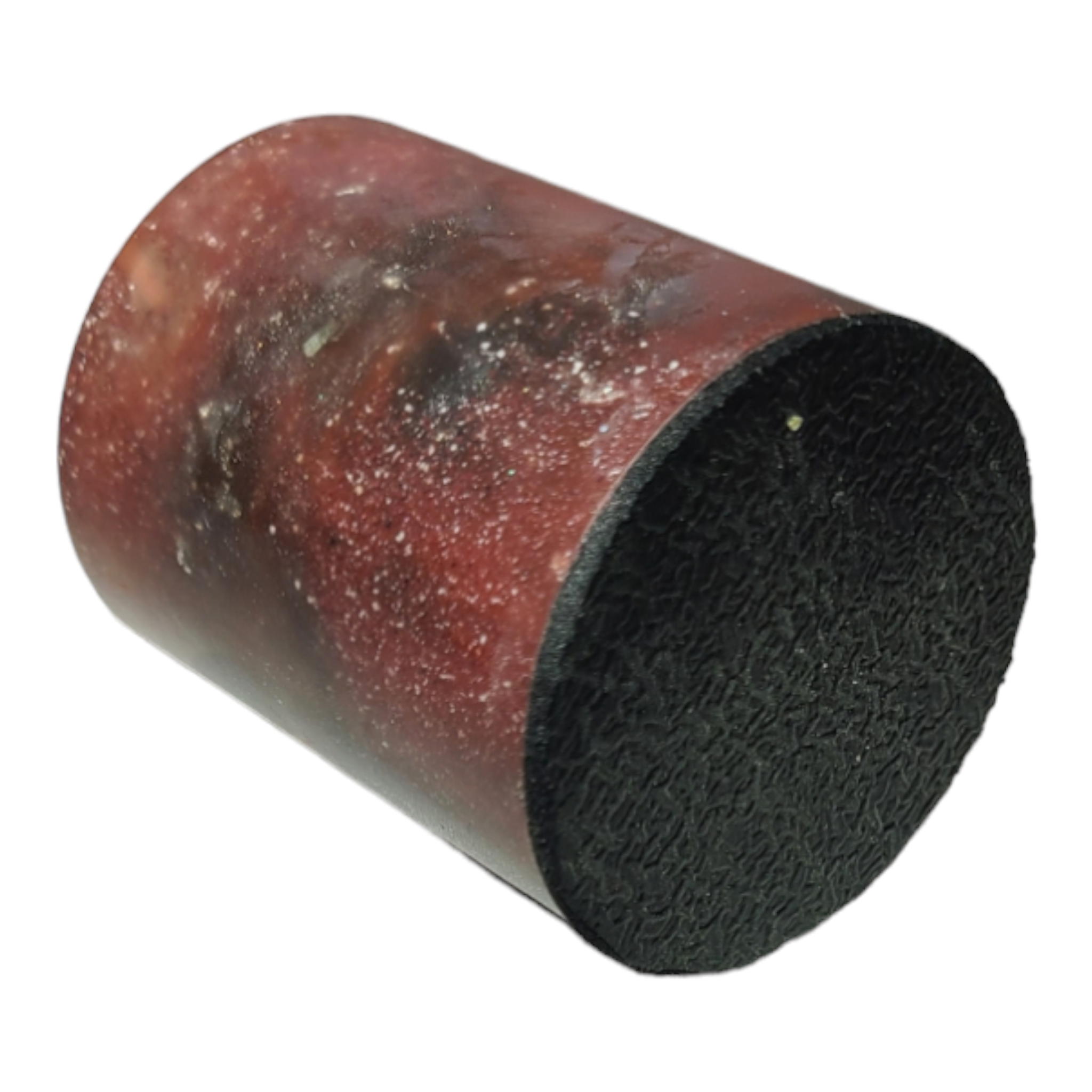 Unreal Cosmos Dragons Blood Red Swirl Resin Q-Tip Holder - Image 3