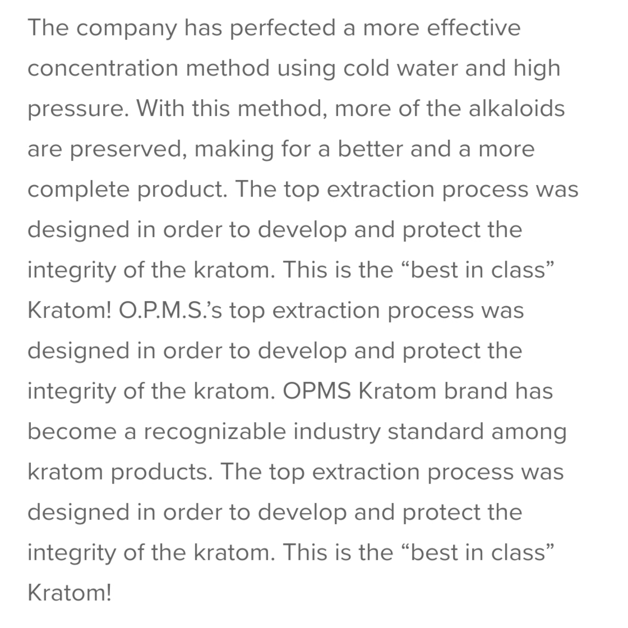 O.P.M.S. Gold Liquid Kratom Extract Shot - Image 6