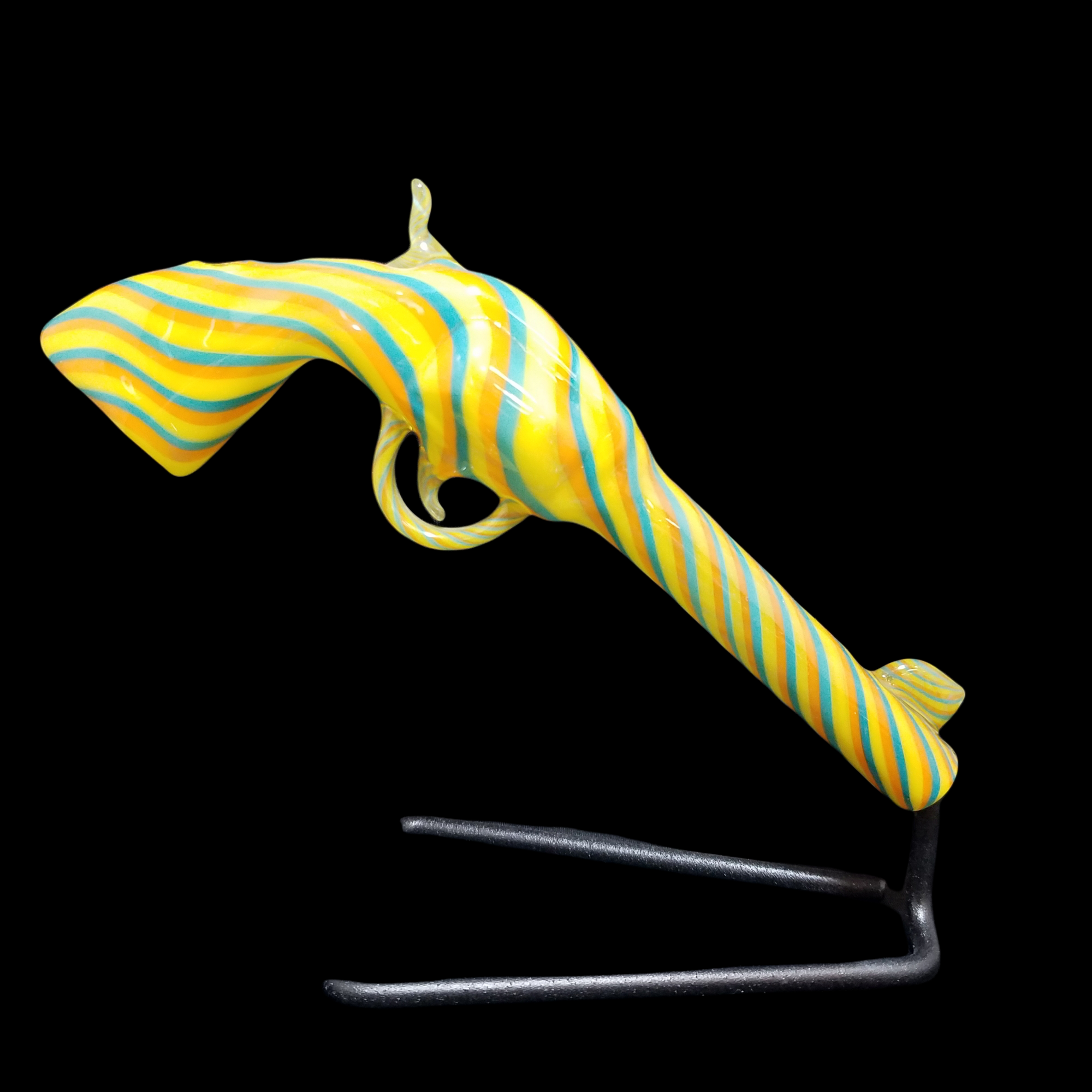 Robert Mickelson (RAM Glass) 2015 "Weapon of Peace" Revolver Pipe #18 - Image 2