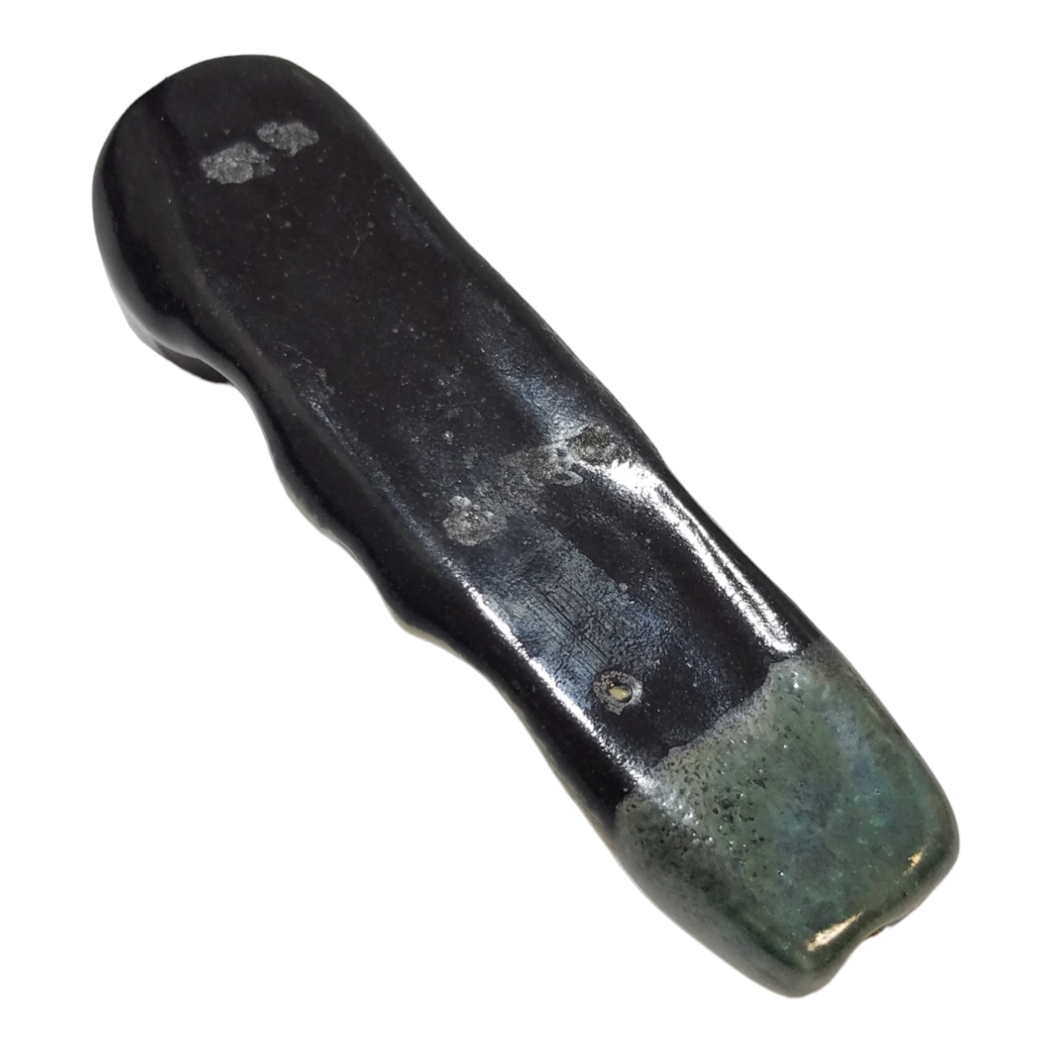 Justin Moeller Handmade Ceramic Dope Head Pipe - Image 3