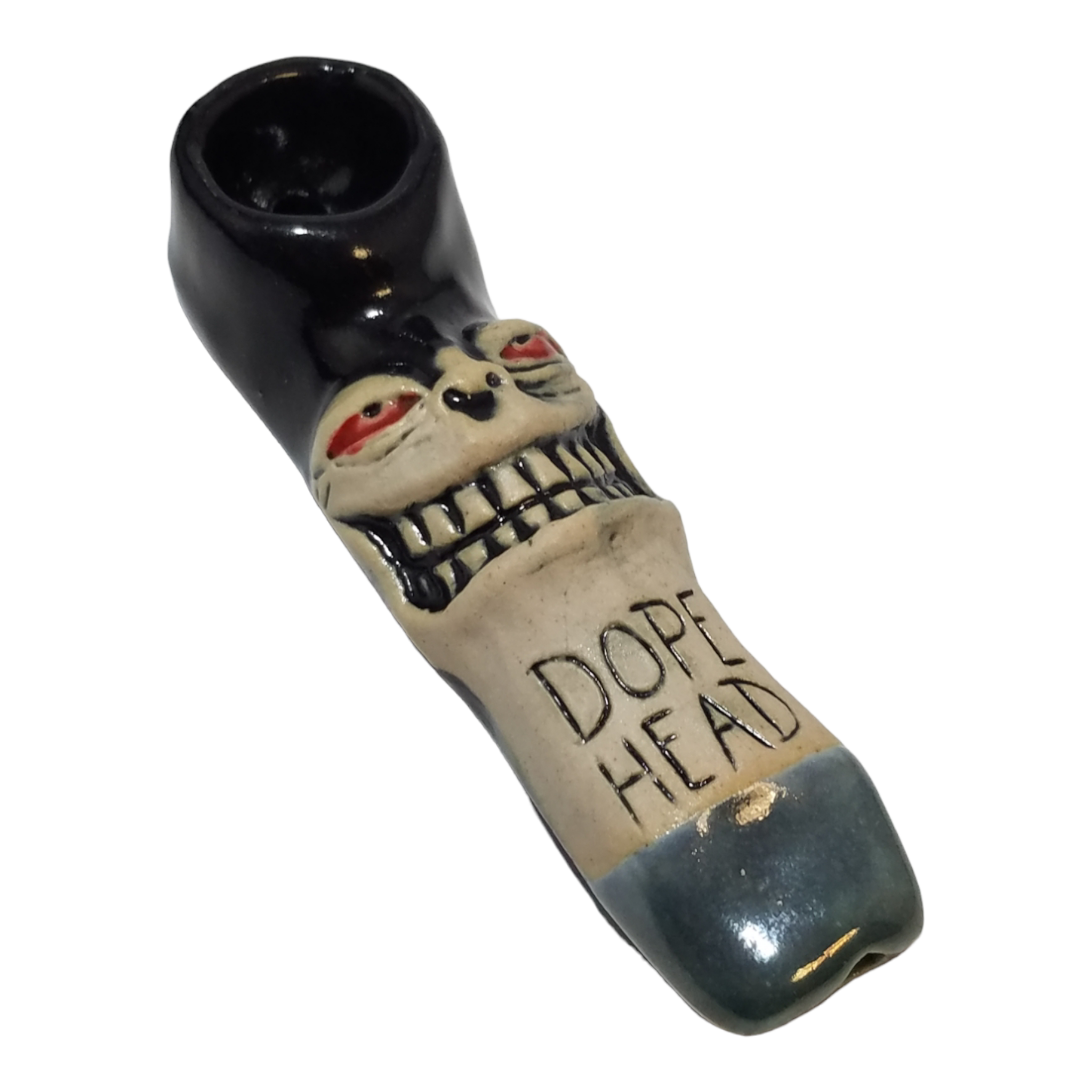 Justin Moeller Handmade Ceramic Dope Head Pipe - Image 7