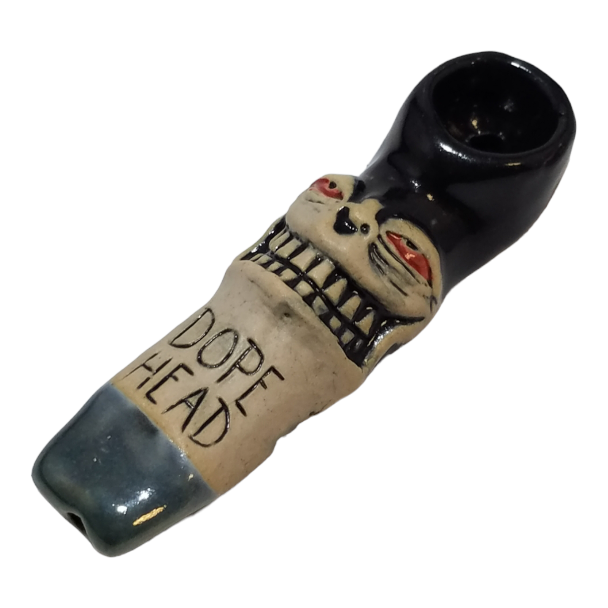 Justin Moeller Handmade Ceramic Dope Head Pipe - Image 6