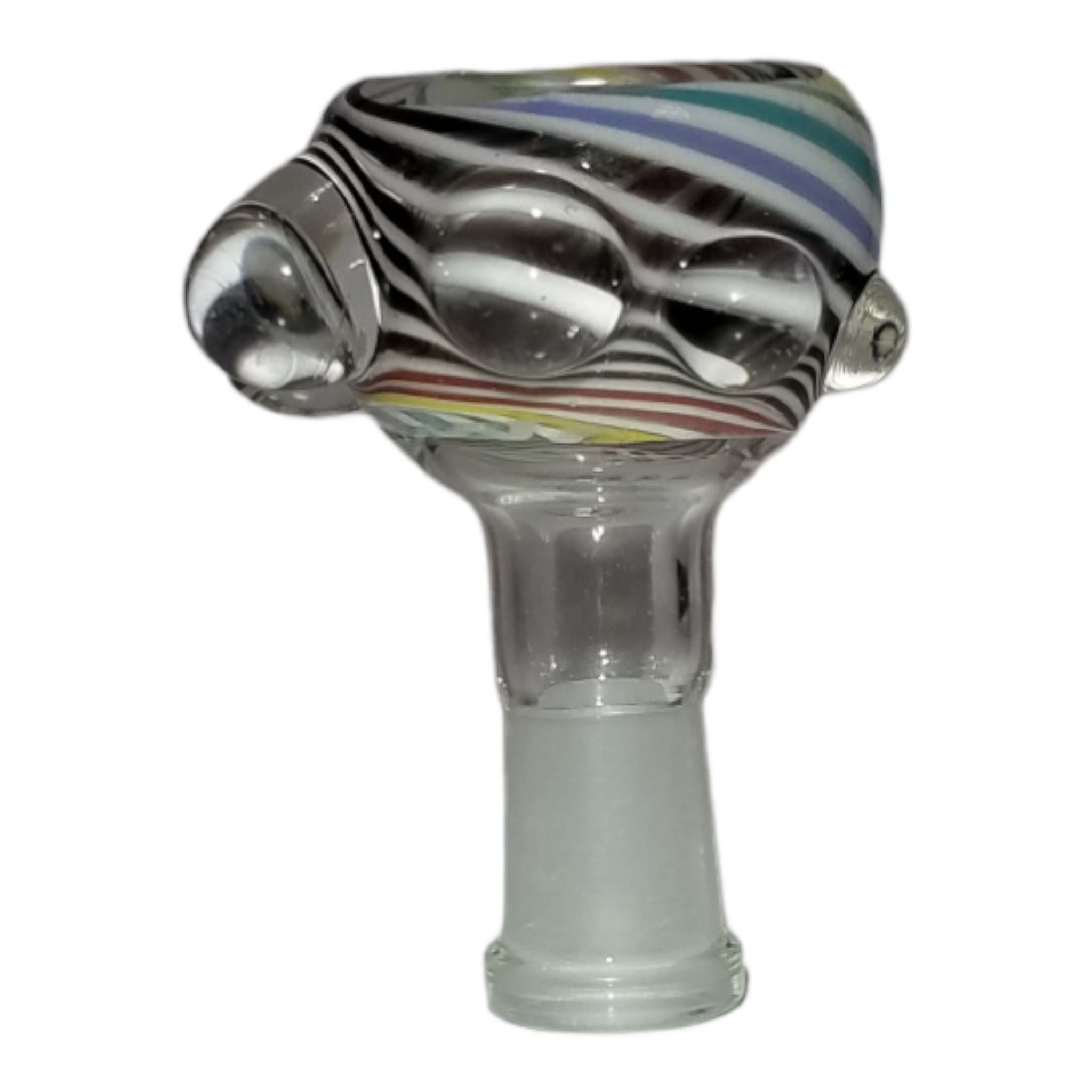 Jahfree Glass Spiral Pattern Colorful Slide – 10mm Female - Image 2