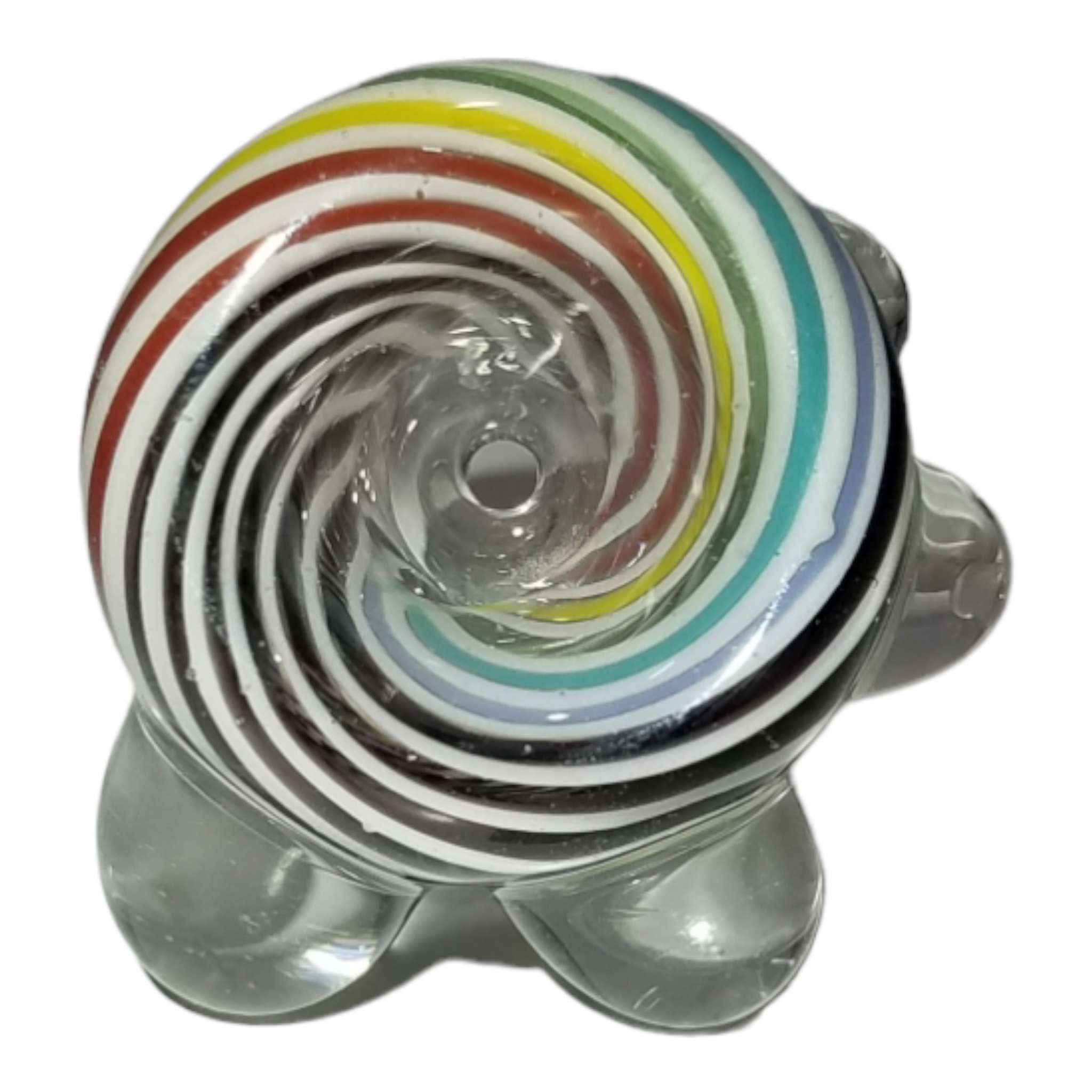 Jahfree Glass Spiral Pattern Colorful Slide – 10mm Female - Image 4
