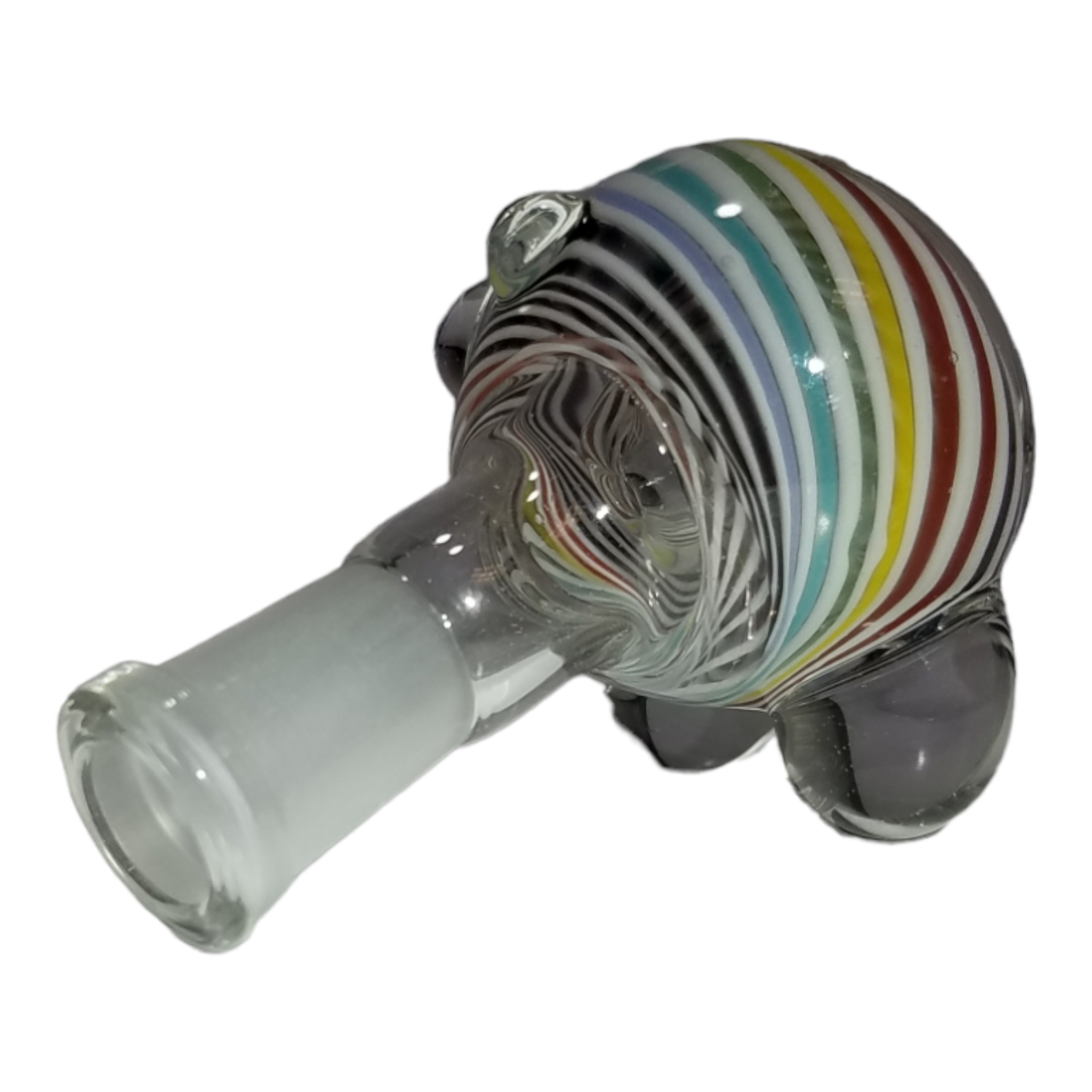Jahfree Glass Spiral Pattern Colorful Slide – 10mm Female - Image 3