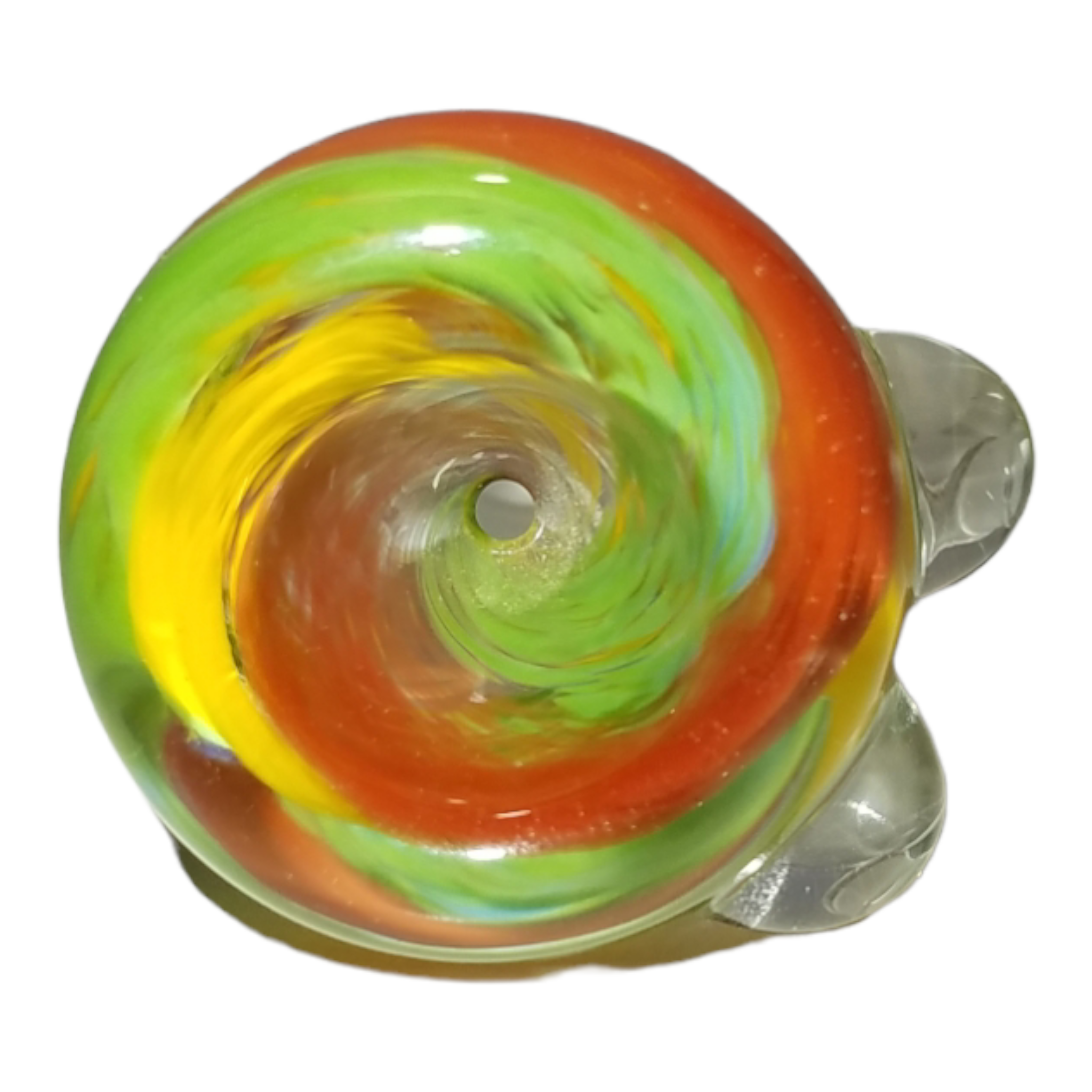 Jahfree Glass Rasta Frit Swirl Bowl – 14mm Female - Image 4