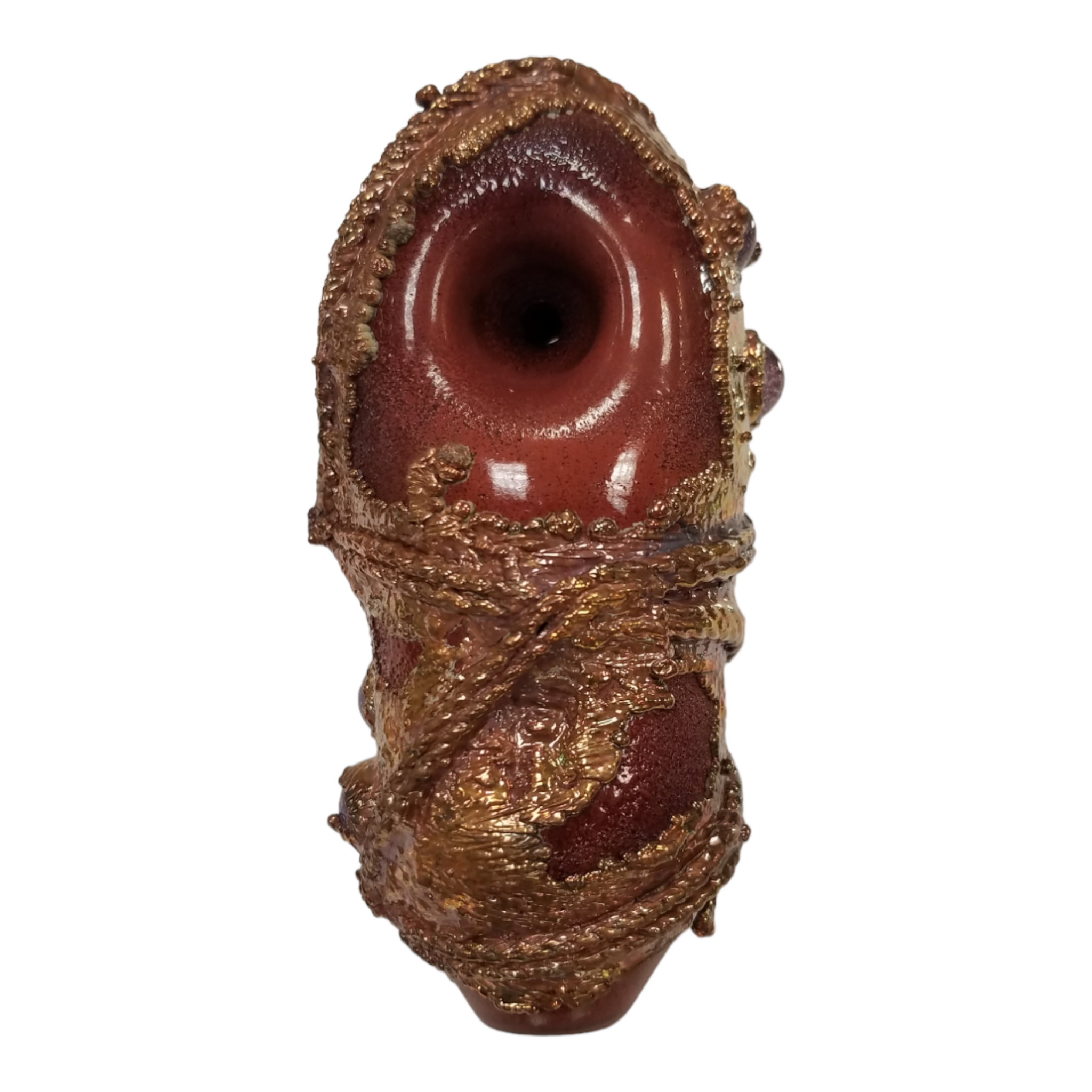 Rellik Glass Copper Electroformed Alien Artifact Pipe - Image 6