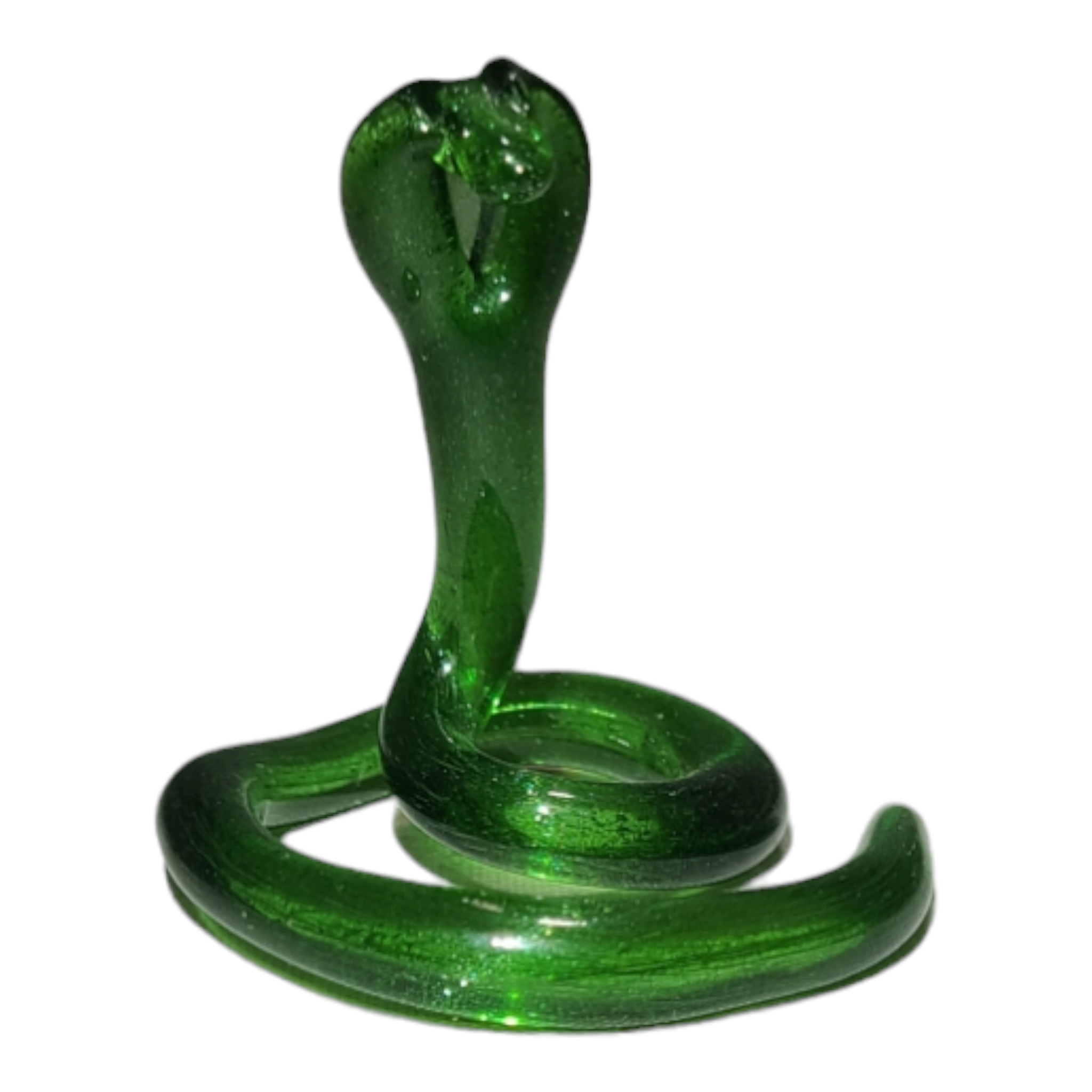 J-Red Glass Cobra Snake Mini Sculpture (2015) - Image 3