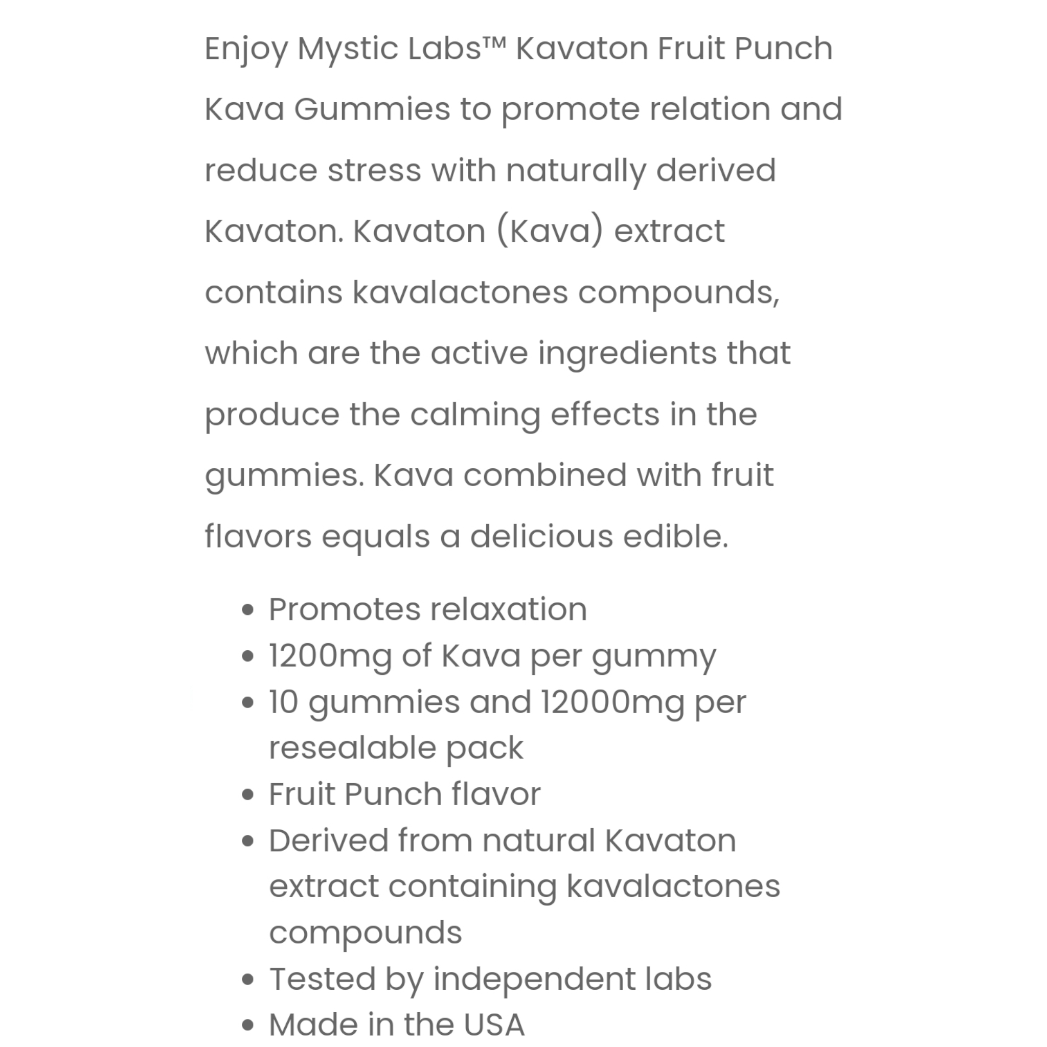 Mystic Labs Kava Kava Gummies – Tahitian Berry Twist - Image 14