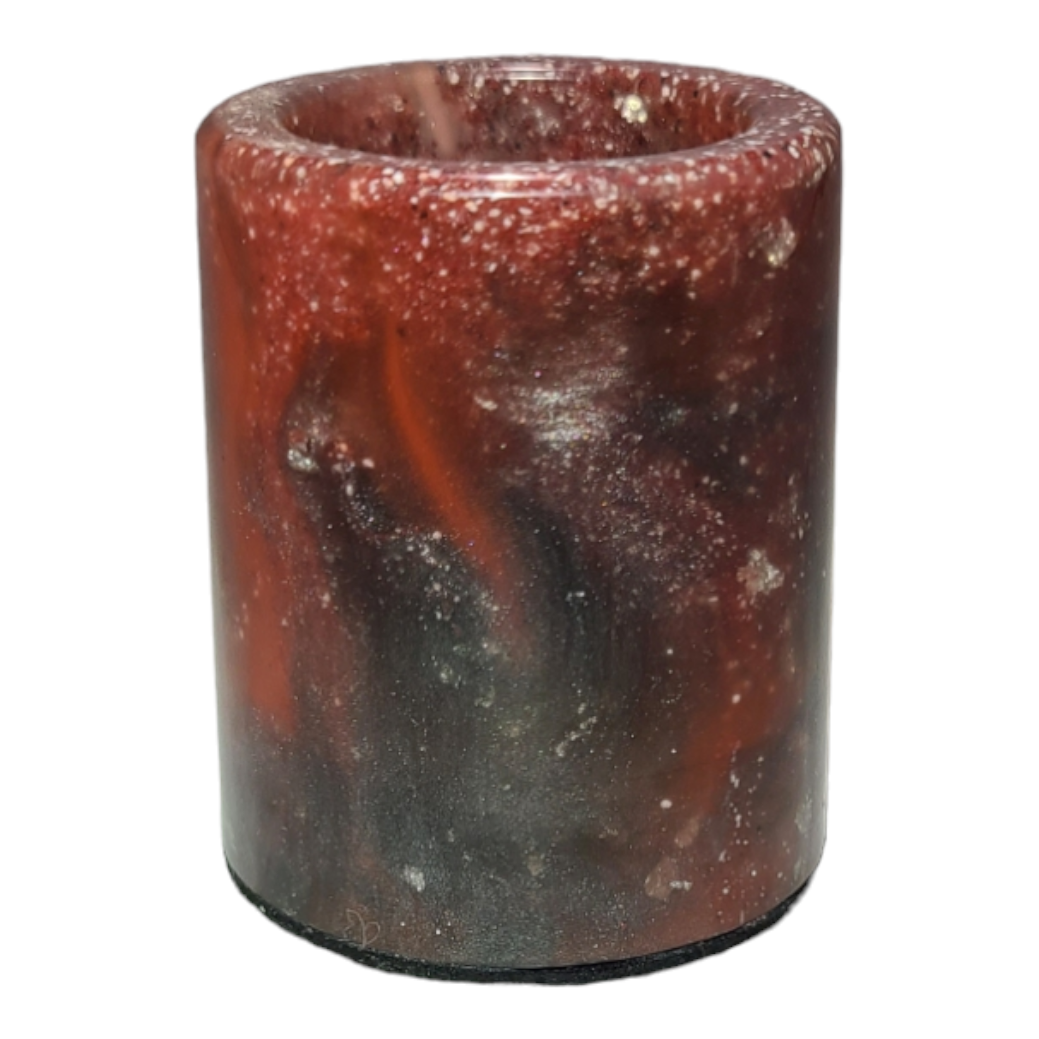 Unreal Cosmos Dragons Blood Red Swirl Resin Q-Tip Holder - Image 2