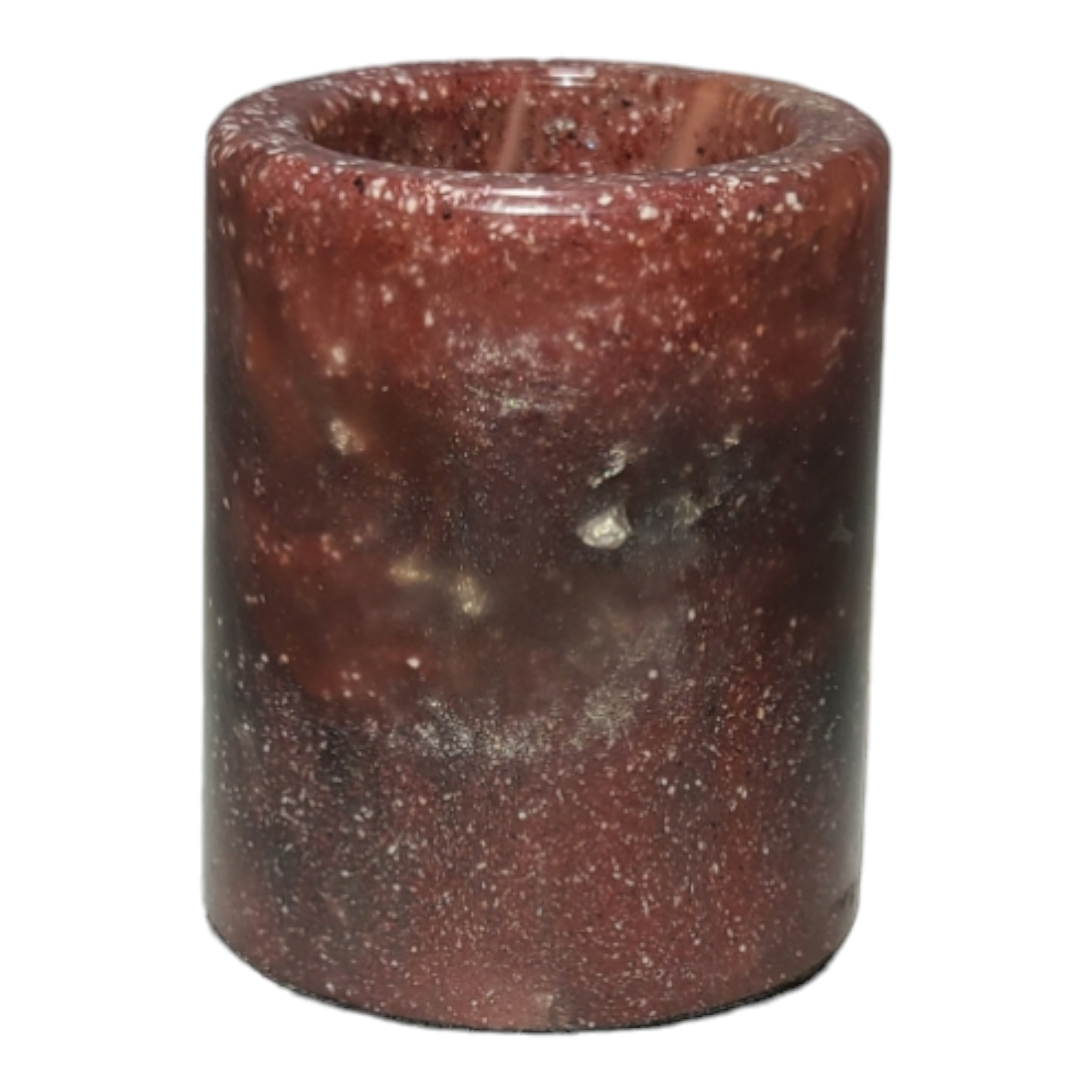 Unreal Cosmos Dragons Blood Red Swirl Resin Q-Tip Holder - Image 4