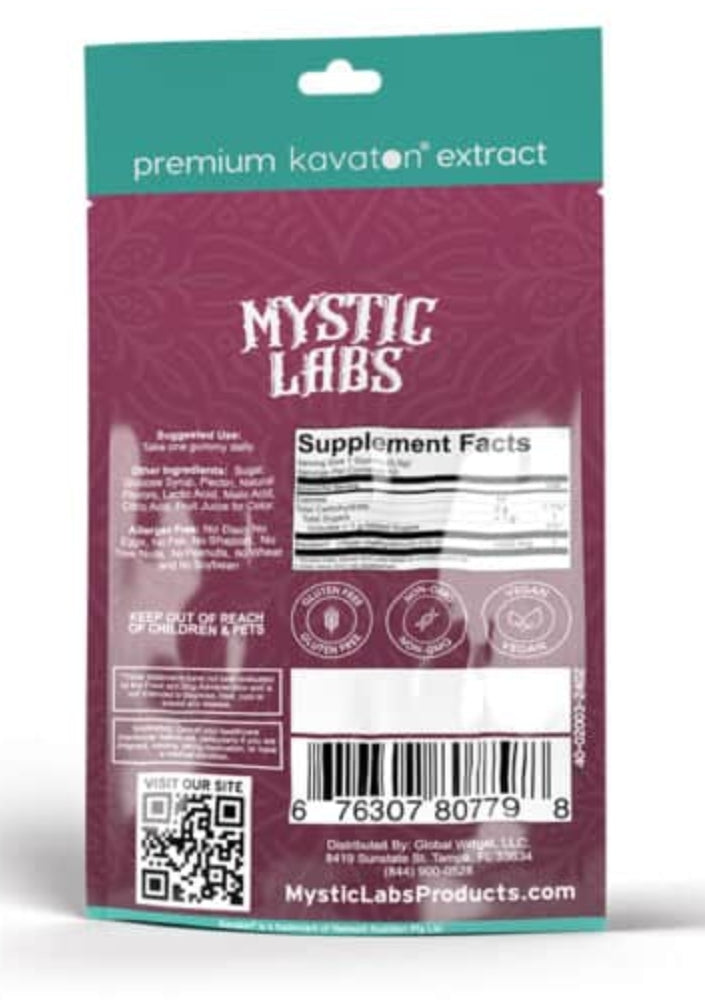 Mystic Labs Kava Kava Gummies – Tahitian Berry Twist - Image 2