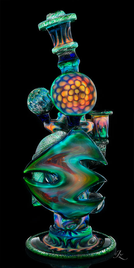 Scolari Glass × Melitz Art Glass × MNP Glass Hollywood Tech Triple Can Recycler - Image 6