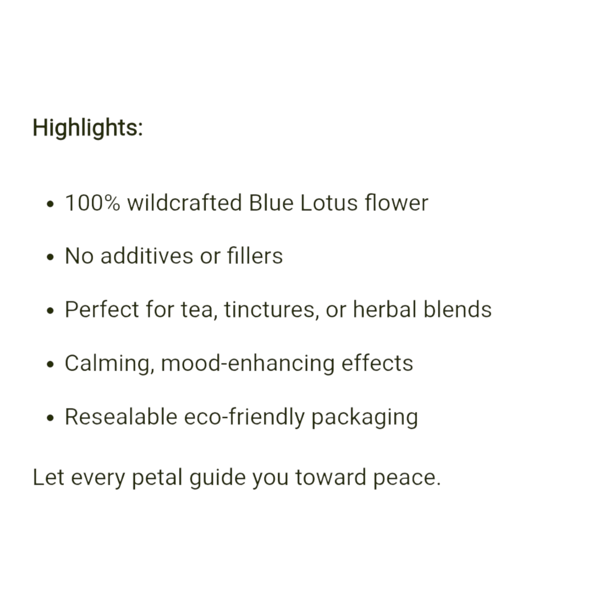 Botanical Solutions - Organic Blue Lotus Dried Flower (1oz Pouch) - Image 4