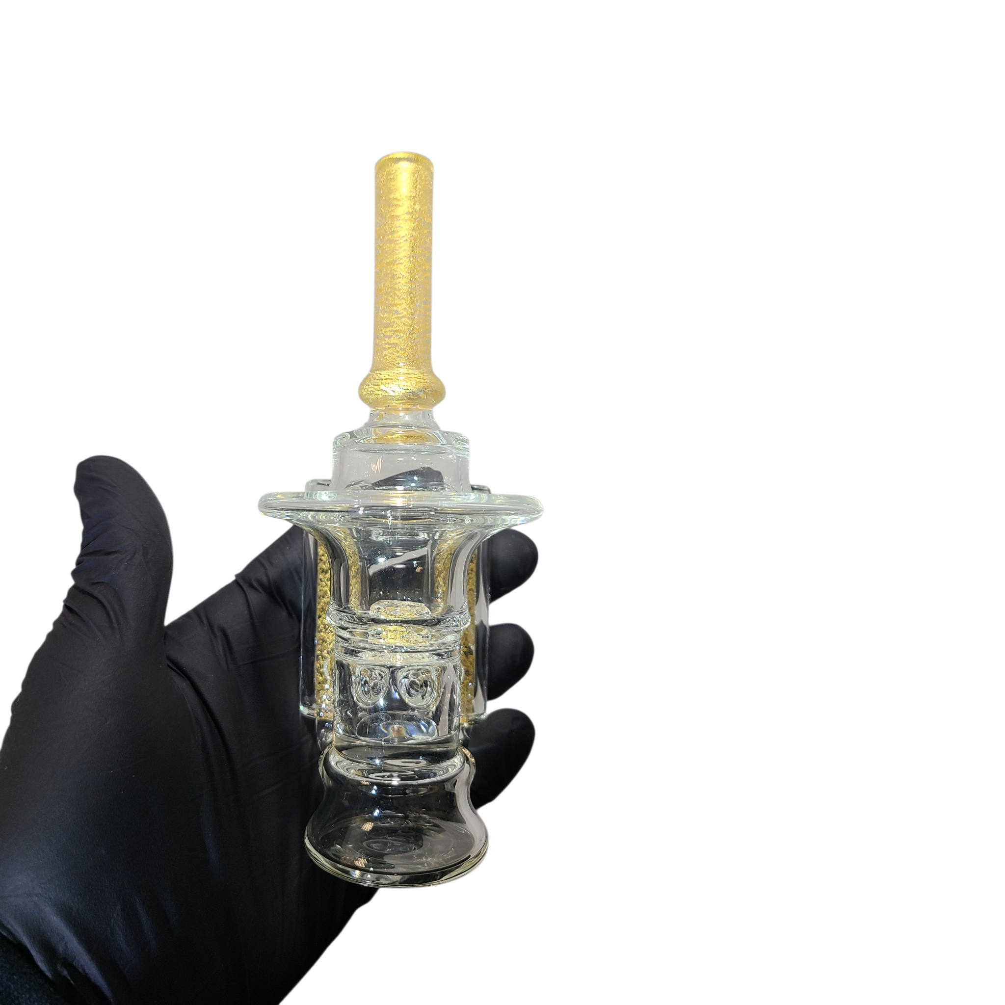 Melitz Glass - 24k Gold V2 Hollywoodtech Squatty Top Puffco Attachment - Image 6