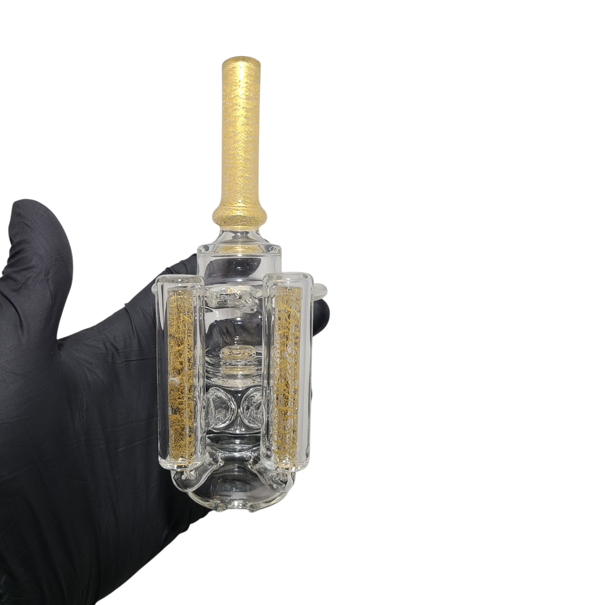 Melitz Glass - 24k Gold V2 Hollywoodtech Squatty Top Puffco Attachment - Image 4