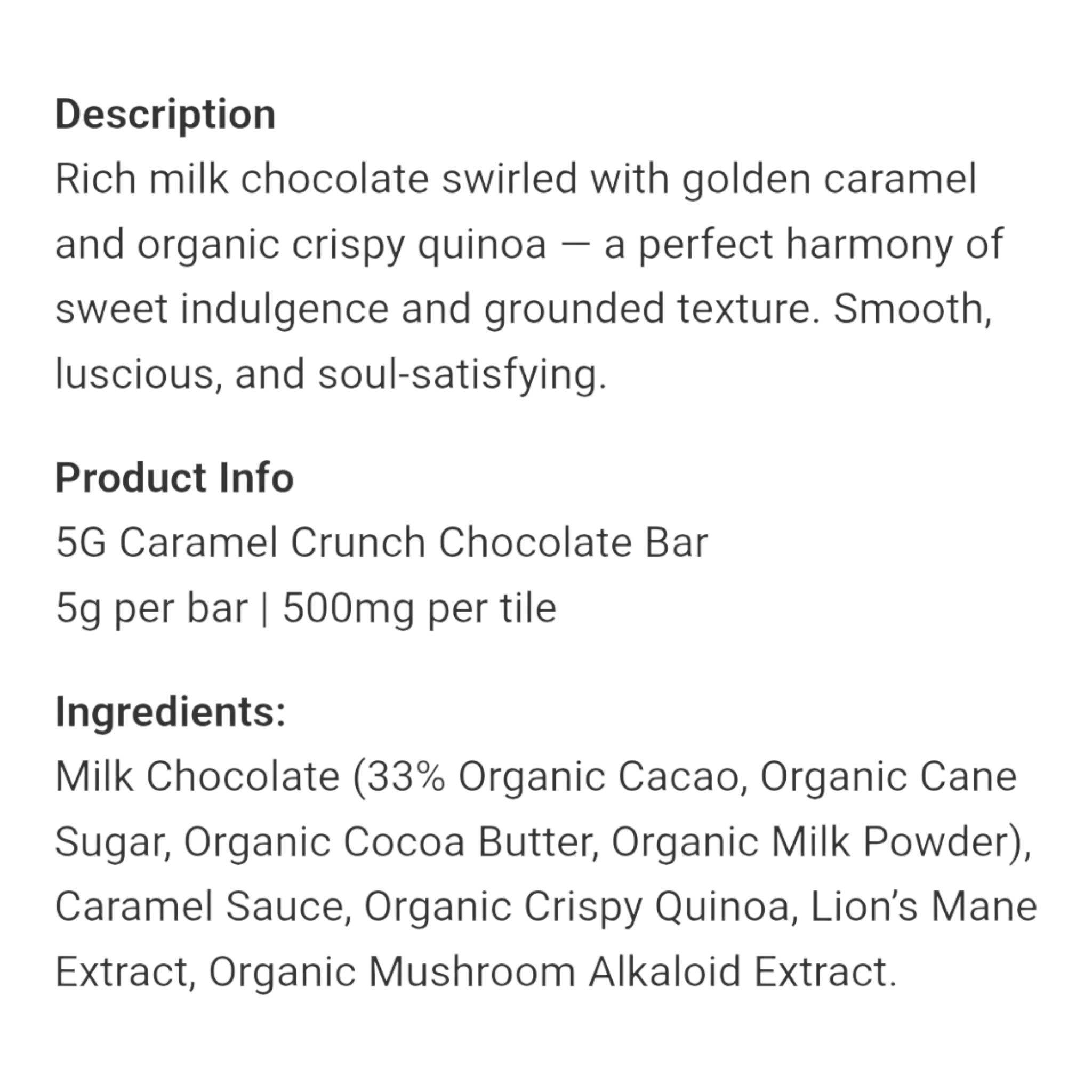 Rize Caramel Crunch Chocolate Bar - 5g - Image 4