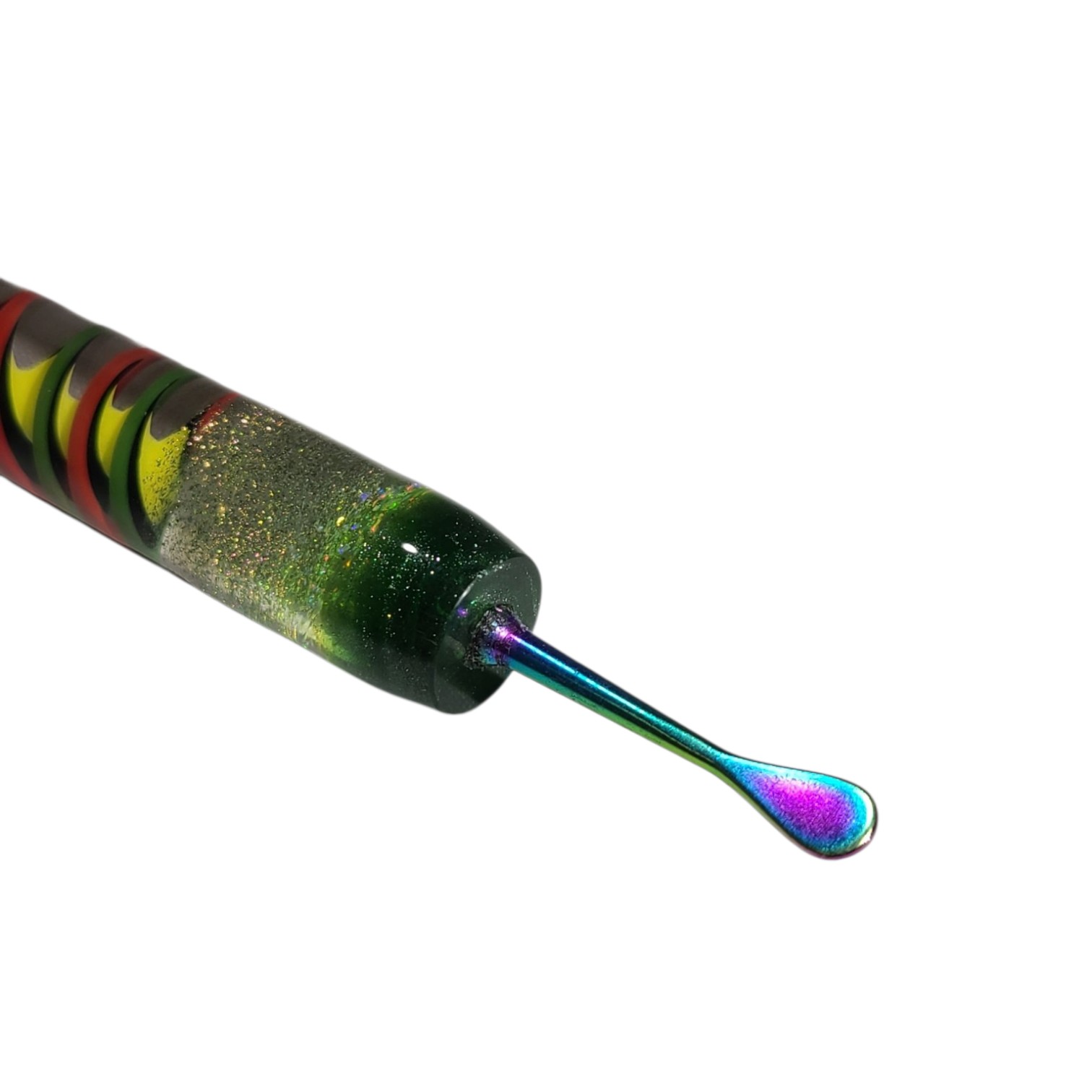 Opal Rasta Glass Dabber view 4