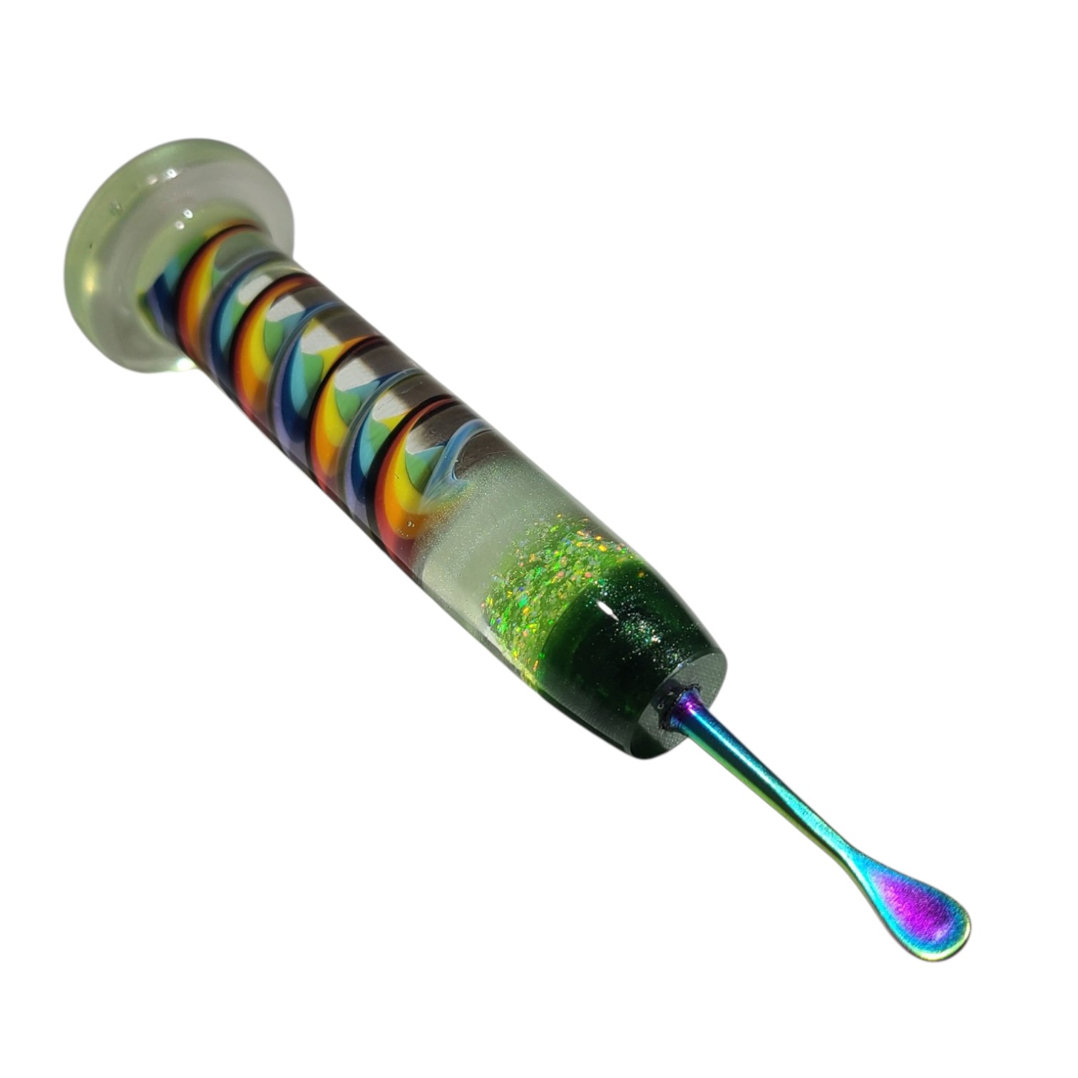 Opal Rainbow Glass Dabber view 2