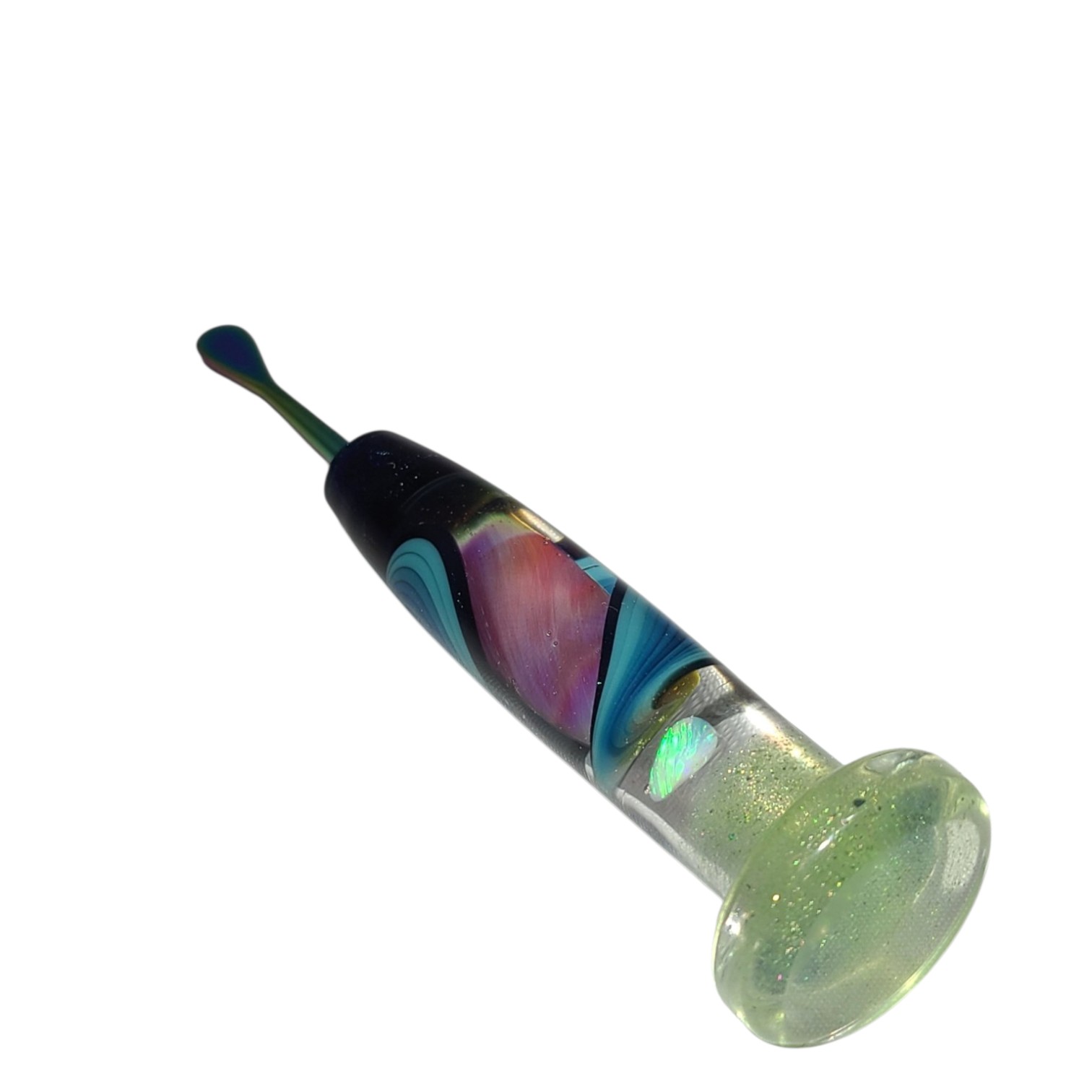 Opal & Blue Fade Glass Dabber view 2