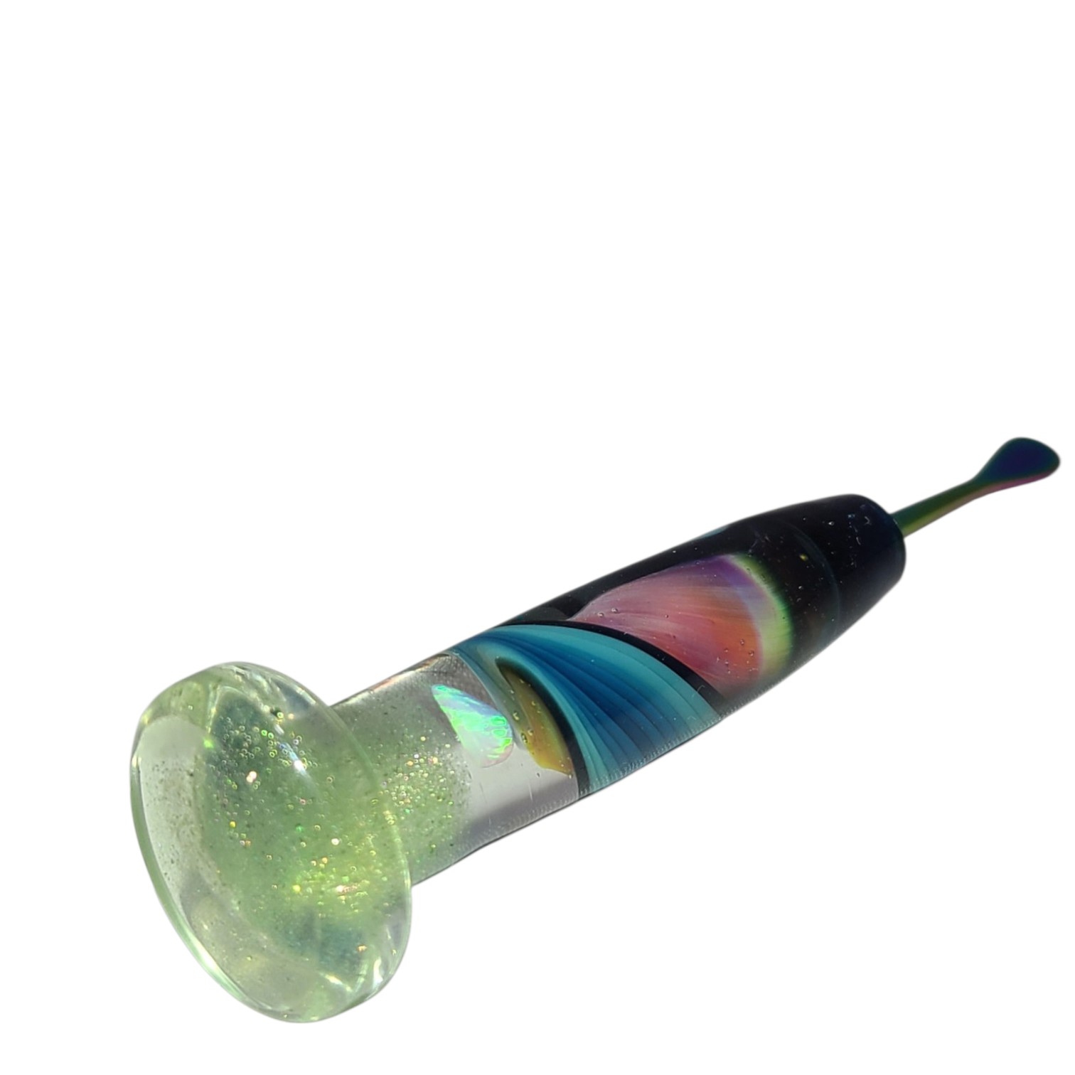 Opal & Blue Fade Glass Dabber view 4
